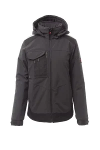 Thickened Cotton-Padded Softshell Work Jacket Men’s Cold & Water Resistant Winter Coat