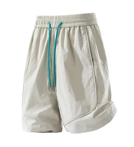 Thin Quick Drying Elastic Waist Mid Men’s Outdoor Five Quarter Shorts Summer Casual Sport Silk Cotton Painted Factory Direct