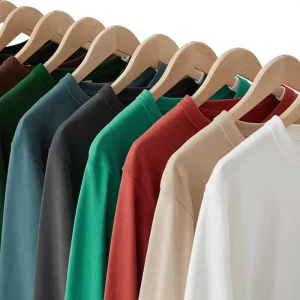 Three Needle 300g Heavy Washed Amekaji Combed Cotton Long Sleeve T Shirt Pure Cotton Men’s Base Layer Vintage Blank Fashion