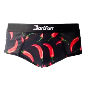 Top Design Men’s Breathable Knitted Boxer Briefs Digital Printed Quick Dry Underwear for Adults Plus Size