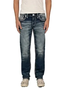 Top Quality Luxury Design Brand Jeans Hip Hop Y2K Embroidery Stretch Ripped Rivets Denim Jeans Streetwear Breathable Men’s Jeans