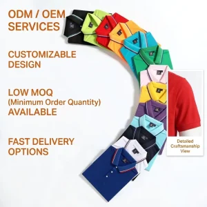 Top Quality Polyester Cotton Custom Logo Men’s Polo Shirts Casual Brand Sportswear Polos Home Fashion Male Tops ODM OEM