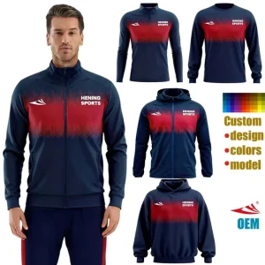 Tracksuit Men’s Women Custom Brand Sportswear Unisex Zipper Streetwear Running Gym Clothing Manufacturers Casual Jacket