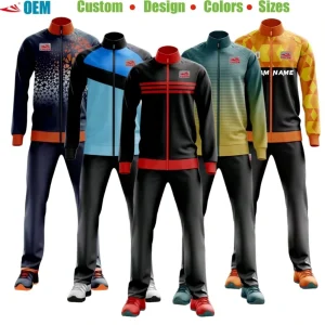 Tracksuit for Training Men Custom Logo Sublimation Football Tracksuits Set Men’s Oversized Soccer Breathable Warmup Jacket