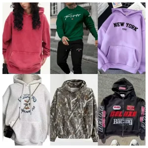 Trendy Spring Heavyweight Hoodies Pullover Sweatshirt Comfortable Warm for Men and Women Apparel Stock