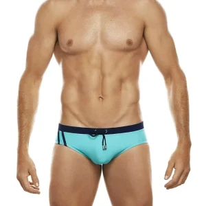 U029 Men’s Recycled Fabric Swimwear Fashion Beach Swimming Trunks Men Swim Brief With Draw String