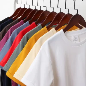 US Size Heavyweight Crew Neck Cotton Tshirt Tee Custom Silk Screen Printing Oversized Fit Graphic Print Men’s T Shirt