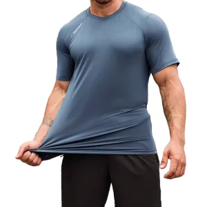 Ultra Soft Recycled Polyester Spandex T shirt Cooling Short Sleeve Knitted Fabric Printed Lightweight Basic Tee Tax free Ddp