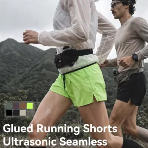 Ultrasonic Sealing Trail Running Shorts Breathable Lightweight Quick Dry Workout Gym Athletic Activewear Shorts Unisex