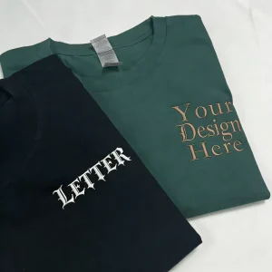 Unique Durable Embroidery Cotton Men’s Blank Tshirt 3D Embroidered T-Shirt Embroidered Logo T-Shirt