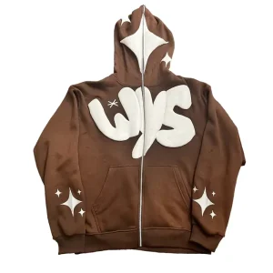 Unisex 100% Cotton Knitted Full Face All Zip Hoodie, Winter Lined, Oversized Plus Size Men’s Sweatshirts