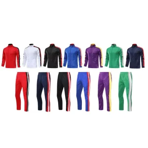 Unisex Breathable 100% Polyester Training Sweatsuits Custom Logo Men’s Casual Tracksuits for Winter Solid Pattern Sets