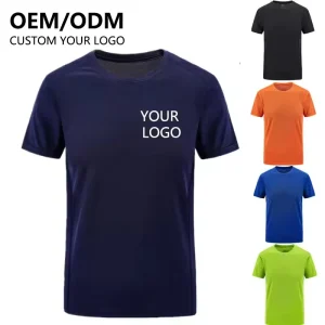 Unisex Custom Men’s & Women’s Quick Dry Gym Sports T Shirt Oversized Fit Woven 100% Polyester Silk Screen Printing Logo