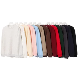 Unisex Heavyweight Crew Neck Sweatshirt High Quality Custom Embroidery Printing Oversized Men’s Hoodies Sweatshirts