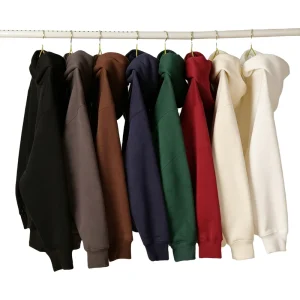 Unisex Men’s Hoodies High Quality 100% Cotton Sweatshirts Heavy Weight Thick Fleece Custom Embroidery DIY Blank Hoodies