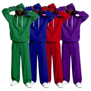 Unisex Printed Travel Sleep Eye Mask Hoodie Winter Sweatsuit Sets with Wide Leg Tracksuit Designer Brand Blank Tees