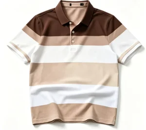 Vintage 100% Cotton 220g Quick Dry Dobby Woven Blank Regular Fit Men’s Short Sleeve Round Neck T Shirt