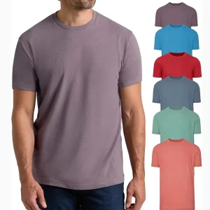 Vintage Mens t Shirts Short Sleeve Loose Blank Custom Printed Logo Bottom Shirt 100% Knitted Cotton Screen Print Men’s T Shirt
