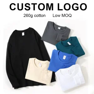 W50001 Casual Men’s Athletic Moisture Wicking Cotton Crew Neck Pullover Hoodie Sweatshirt Base Shirt Custom Logo Oversized