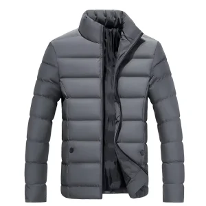 Warm Men’s Clothing Coats Winter Men’s Jacket and Coats Windproof Long Sleeve Casual Jacket Coat Puff Bubble Jacket