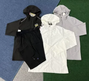 Waterproof Breathable Lightweight Casual Winter 2 Piece Set Men’s Outdoor Jacket 100% Polyester Training Running Premium Quality
