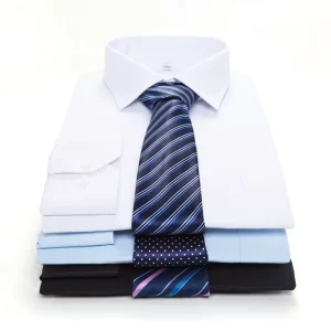 White Men’s Shirt Long Sleeve Classic Formal Dress Shirt for Business