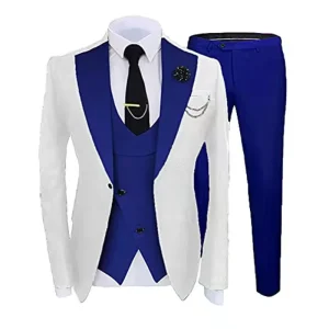 White Suit Groomsmen Suit Three piece Prom Costume Men’s Suits