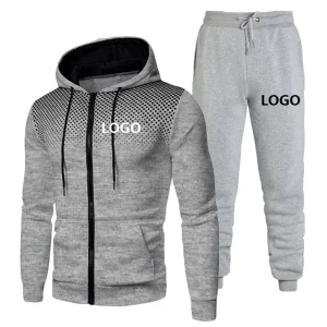 WholesalesSport Zipper Hoodies Sweatshirts Jogging Pants Track Suit Running Sportswear Men Plain Tracksuit Set