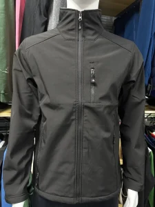 Windproof Men Softshell Jacket Quality Embroidery Waterproof Windbreaker Jacket Quality Fleece Security Jacket Uniform