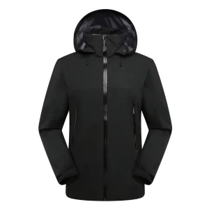 Windproof Men’s Color Blocked Soft Shell Water Resistant Breathable Winter Outdoor Jacket