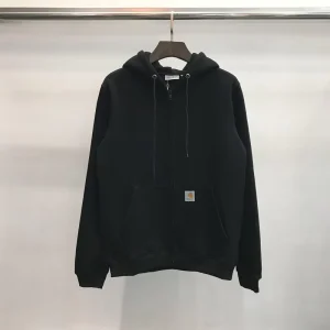 Winter Cardigan Zip Up Hoodie Loose Casual Sports Jacket Men Women Couple Style Fleece 100% Polyester Sweatshirt Solid Pattern
