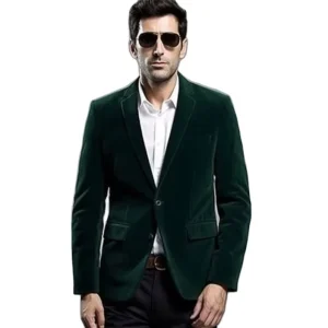 Winter High Quality Corduroy Designer Mens Blazer Jacket Formal Fit Men’s Suit Men Slim Fit Blazer