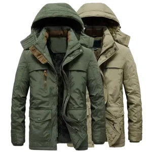 Winter Jacket Men Thicken Warm Fur Hooded Parka Coat Fleece Men’s Jackets Outerwear Overcoats Size M~5xl Thick Warm Jacket