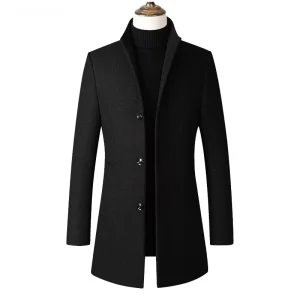 Winter Jacket Men’s High Quality Casual Long Trench Coat Breathable