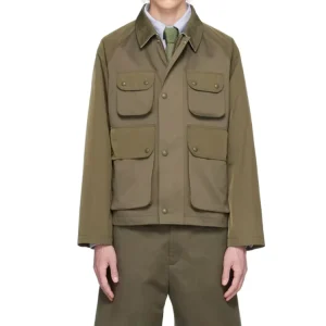Winter Long Khaki Relaxed Field Jacket Men’s Workwear Pockets Cargo Twill Waterproof Windproof Outdoor
