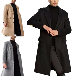 Winter Men Long Coat Casual Fashion Jackets Man Parkas Outerwear Overcoat Business Windbreaker Streetwear Male Clothes