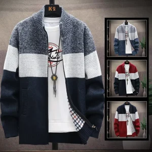 Winter Men’s Formal Knitted Sweater Coat Knit Cardigan Knitwear Clothing