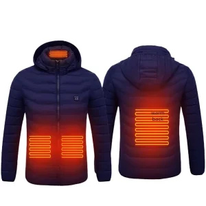 Winter Puffer Lightweight Heating Thermal Coat Men’s Heating USB Constant Temperature Heating Cotton-padded Men’s Down Jackets