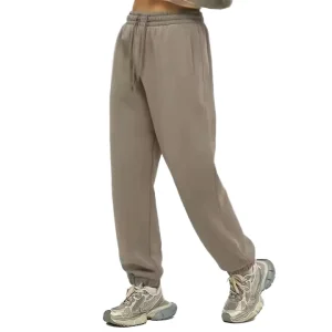 Winter Unisex Joggers Spandex Cotton Solid Khaki 350g Fleece Lined Casual Long Pants With Logo on Waist Oversize Terry for Men