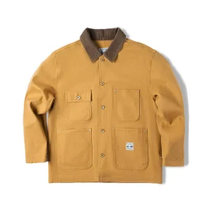Workwear American Retro Heavyweight Michigan Canvas Jacket Men’s Lapel Multi-pocket Hunting Coat (Autumn)