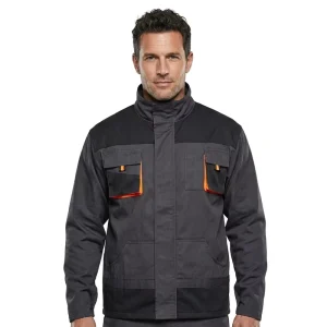 Workwear Jacket Men’s Heavy Duty Durable Breathable Anti Tear Construction Safety Uniform Polyester Cotton Plus Size