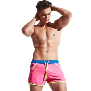 ZSAQ E7368 Men’s Beach Pants Swimming Trunks Single Bag Thin Breathable Beach Shorts