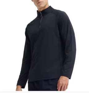 Zip Sweatshirt Gym Shirt Quick Dry Workout Running Training Skinny Tee Muscle Shirt Men’s Custom Breathable Half