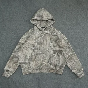 Zip up Hoodie Heavyweight Hunting Camo Hoodie Custom Streetwear Hoodie All Over Digital Real Tree Printed Camouflage Hoodie Men