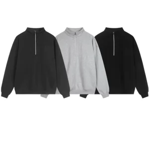 cotton sweatshirts, custom-made logo, unisex thick pullover, oversized men’s quality