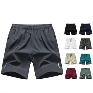 men’s shorts summer lightweight stylish quick dry five inch sports casual shorts breathable straight leg