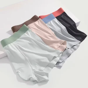 men’s underwear new modal solid color seamless men’s underwear mid waist breathable men’s boxer briefs